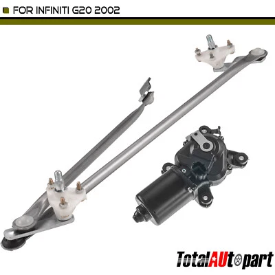 Conjunto de acoplamiento limpiaparabrisas con motor para Infiniti G20 2002 L4 2,0 L delantero Foto 1 de 4