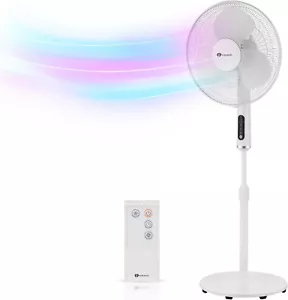 PureMate 16-Inch Pedestal Fan with Remote Control and LED Display - Picture 1 of 9