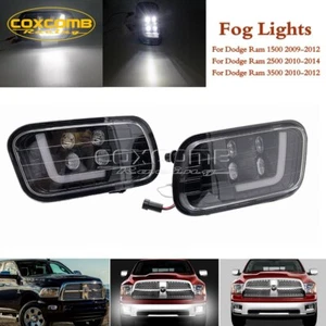 2Pcs LED Work Fog Light with DRL Lamp Fit for Dodge Ram 1500 2500 3500 2009-2012 - Picture 1 of 11