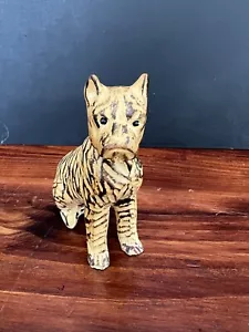 Vintage Made in Japan Hund Figur Bulldogge Grube Statue Figur kleine Kaiserin Spitze Ohr - Bild 1 von 6