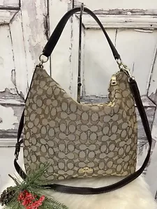 Coach Outline Signature Celeste Convertible Hobo Crossbody Bag F55365 - Picture 1 of 9