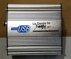 CAJA DE CONDENSADOR DE MICRÓFONO DE FUENTE DE ALIMENTACIÓN FANTASMA DE 1 CANAL 48V SE ADAPTA A LA LECTURA MPP1 - Imagen 1 de 4