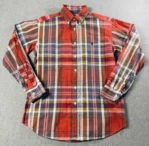 Ralph Lauren Boys Plaid Shirt Long Sleeves Size M - Picture 1 of 4