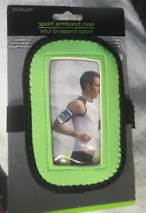 1 E-circuit Green Sport Armband Running Jogging Gym Arm Band Pouch Cell Phone - Picture 1 of 5