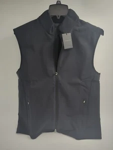 Dunning Golf Men's Full Zip Golf Foden Bonded Vest Jacket Large Black - Picture 1 of 10