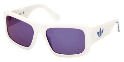 Marco de gafas de sol Adidas OR0090 21X blanco cuadrado de plástico 59-18-135 Foto 1 de 2