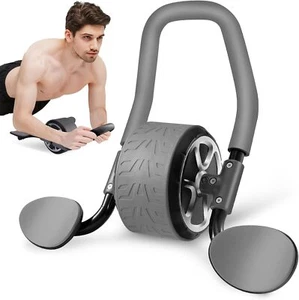 Ab Roller Wheel - Elbow Support Automatic Rebound Abdominal Wheel with Knee Mat - Picture 1 of 5