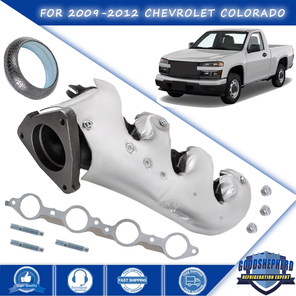 Colector de escape derecho con kit de junta para Chevrolet Colorado V8 2009-2012 5,3 L Foto 1 de 4