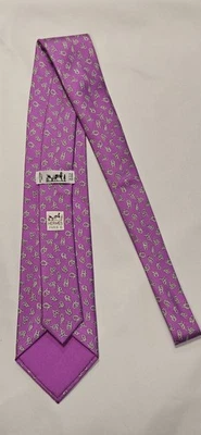 CORBATA HERMES 100% SEDA 5295TA NUDOS NÁUTICOS AUTÉNTICA VINTAGE HECHA EN FRANCIA Foto 1 de 4