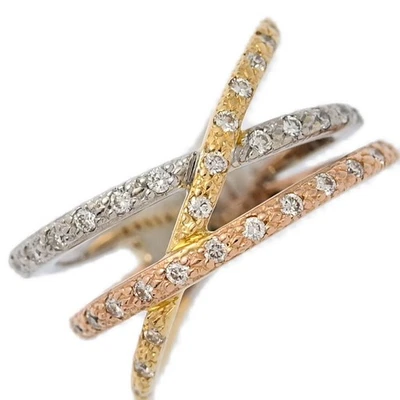 0.36 克拉 CHARRIOL 39P 钻石戒指 / 18K 黄金带白色珍珠 / 750K G... — 第 1/4 张图片