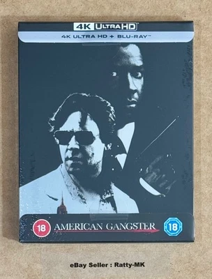 AMERICAN GANGSTER - UK EXCLUSIVE 4K + BLU RAY STEELBOOK - NEW & SEALED - Image 1 of 4