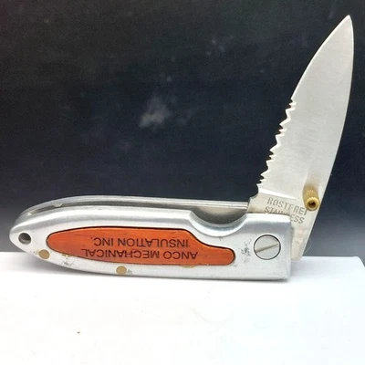 Vintage Rostfrei Stainless Folding Pocket Knife ANCO Mechanical Insulation Inc - Image 1 of 4