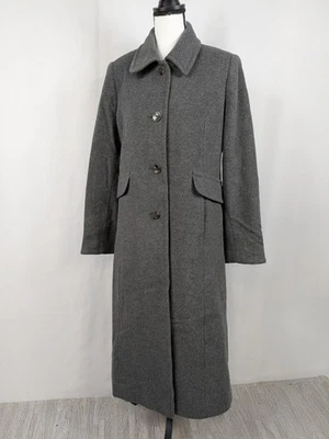 Abrigo largo de colección Worthington mezcla de lana cachemir forrado carrera dinero antiguo A076 Foto 1 de 4