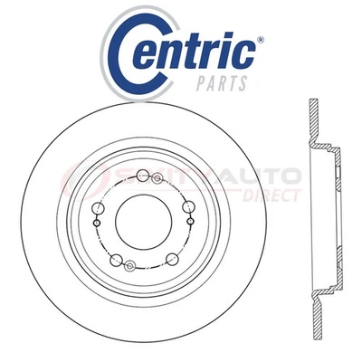 Centric C-TEK Disc Brake Rotor for 2014-2018 Acura RLX 3.5L V6 - Kit Set gj - Image 1 of 4