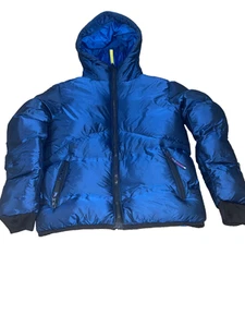 Champion Boy's Jacket Blue Puffer Hood Fleece Lined Youth Size 6-7 - Picture 1 of 3