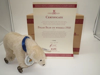 Steiff 420177 Eisbär auf Räder (Lim.Edition) Zertifikat & OVP! - Bild 1 von 4