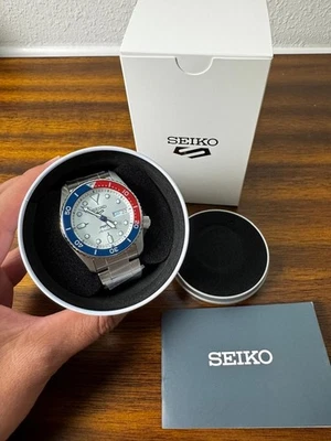 Seiko 5 Sports x Pepsi Limited Edition - SRPL99 - Seiko Pepsi Silver Brand New! - Image 1 of 4