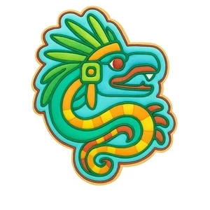 Kukulkan Aztec Serpent Cookie Cutter - 4x3.25" Creative Baking Set - Picture 1 of 6