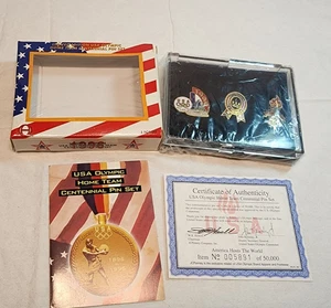 Vintage 1996 Limited Edition USA Olympic Home Team Centennial 3-Pin Set, Atlanta - Bild 1 von 10