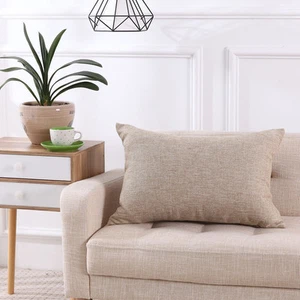 Linen Pillow Simple Sofa Pillows Office Home decor - Picture 1 of 55
