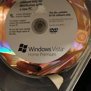 Windows Vista Home Premium Disc 64 bit OEM Software w/ Guide Book And Case - Picture 1 of 6