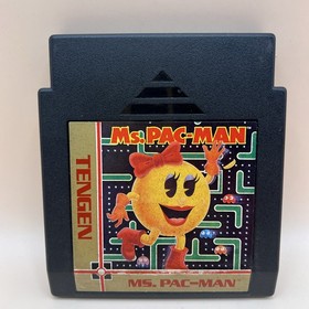 Ms. Pac-Man Tengen Nintendo Entertainment System 1990 NES Video Game Tested