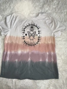 Abercrombie Kids girls sz. 11/12 tie dye butterfly design tee. Cute, soft - Picture 1 of 8