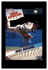 1995 KRAFT SINGLES SUPERSTARS FOOD ISSUE BASE #9 MIKE MUSSINA BALTIMORE