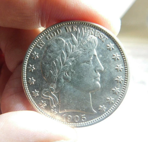 1905 - S BARBER HALF XF!!!!!!!!!!!!! TOUGH DATE TO FIND IN HIGH GRADE!!!!!!!!!!! Cover