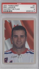 2001-02 ITG Parkhurst Waving the Flag Eric Lindros #7 PSA 9 MINT HOF