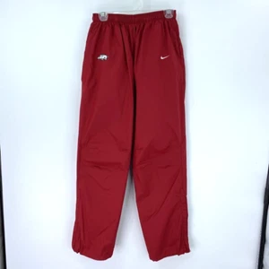 Arkansas Razorbacks Nike Men Small Rain Waterproof Track Pants Drawstring Pocket - Picture 1 of 10
