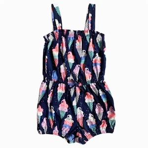 Gap Summer Outfit Sleeveless Romper Jumpsuit One Piece Ice Cream Girl’s 4 YRS - Picture 1 of 6