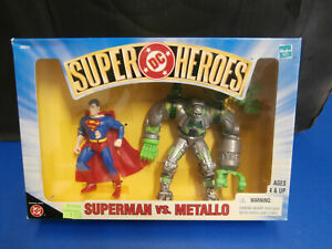 1999 Hasbro DC Super Heroes Superman vs Metallo NIB