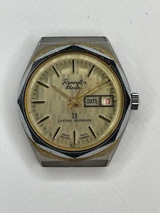 Remington Electra Watch Face 23 Lifetime Mainspring Swiss Parts Date and Time - Picture 1 of 4