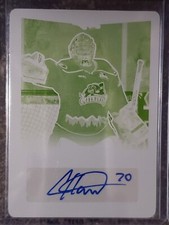 2015-16 Leaf Metal CARTER HART YELLOW Printing Plate AUTO! #BA-CH1 1/1 WOW!