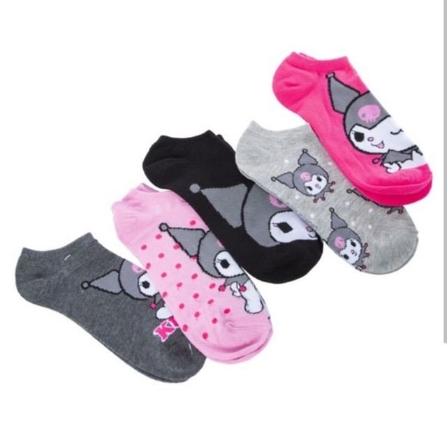  CUSTOMONACO Womens Sanrio Characters Cartoon Novelty Socks  (Juicy Pang Pang 8 Pairs) One Size : Clothing, Shoes & Jewelry