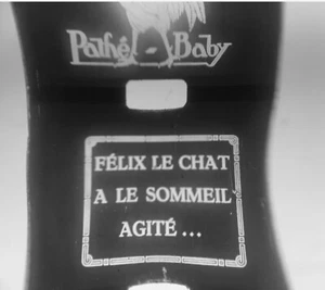 Film Pathé Baby 9,5 mm "Felix le Chat a le sommeil agité", Noir et Blanc - Photo 1/2