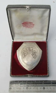 Vintage 900 Silver Angkor Wat Compact Mirror & Powder Well - Picture 1 of 5