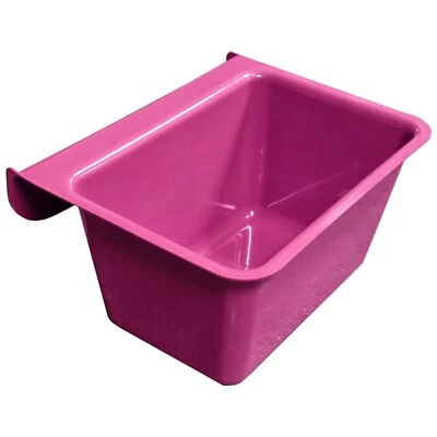 KETOBARROW A1 Krippe montierbarer Haken über Pferdefuttereimer Futtertrog - 15L rosa