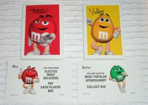 Chance & Community Chest M&Ms Monopoly REEMPLAZO Juego de Mesa Tarjetas Amarillas Rojas - Imagen 1 de 1