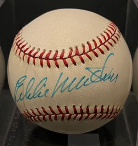 Eddie Mathews Autographed National League Baseball PSA DNA - Picture 1 of 2