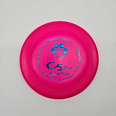 Hyperflite Pup Competition Standard (7") Dog Disc - Single Dark-Pink Frisbee - Image 1 of 3