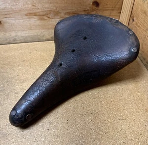 Vintage Brooks B72 Genuine Leather Bike Saddle - Bicycle Seat - Picture 1 of 10