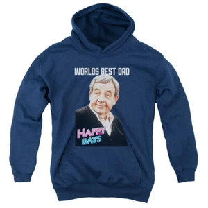 Happy Days Kids Hoodie Worlds Best Dad Navy Hoody - Picture 1 of 1