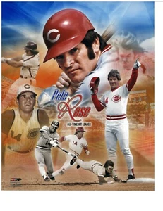 PETE ROSE ~ Cincinnati Reds ~ All-time Hit Leader ~ A Tribute 8 x 10" Photo - Picture 1 of 3