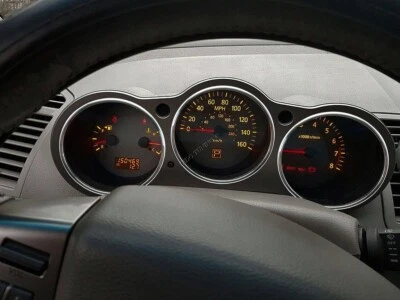 For Nissan Maxima 2004-2006  Polished Aluminium Trim Rings Instrument Cluster x3 - image 1 of 4