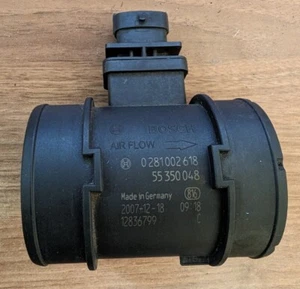 Saab 9-3 Luftmassenmesser 55 350 048 Diesel 1.9 08-12 Vector Linear - Vauxhall - Bild 1 von 3