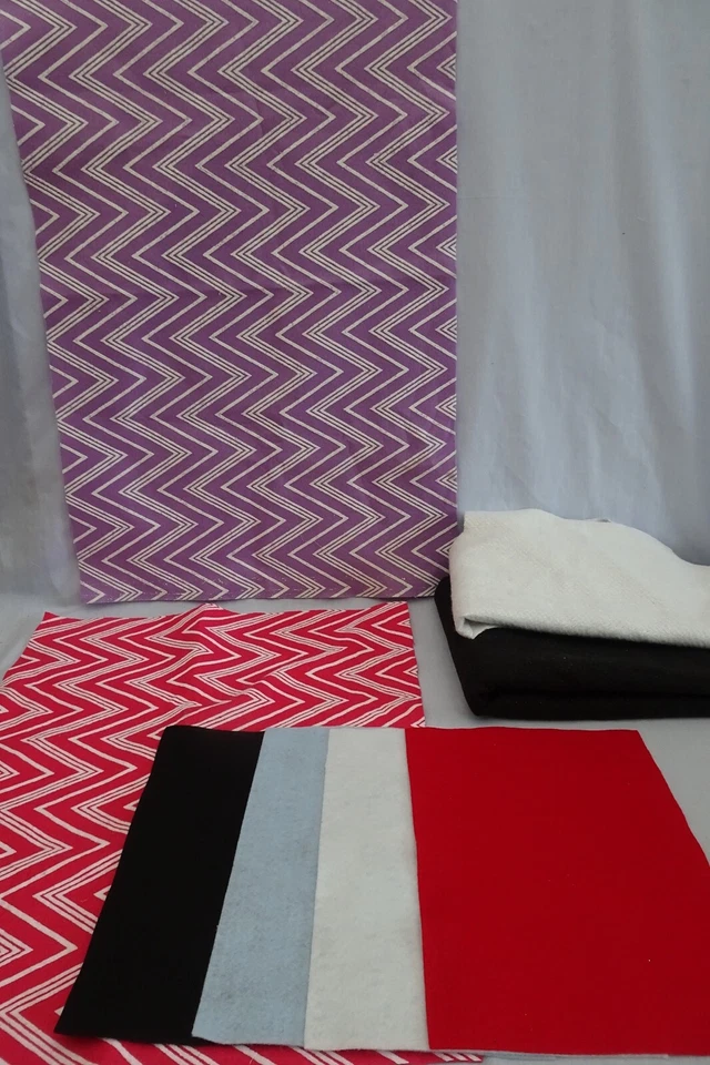 Fancy Craft Felt Lot Art Crafting Assorted Colors Doll Clothes Accessories - Image 1 of 4