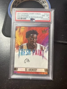 2017 Panini Court Kings OG Anunoby Autograph Fresh Paint II RC PSA 8 AE - Picture 1 of 1