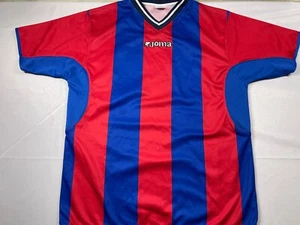 Joma Red Blue Striped Jersey Soccer XL Extra Large Mens V Neck - Picture 1 of 10